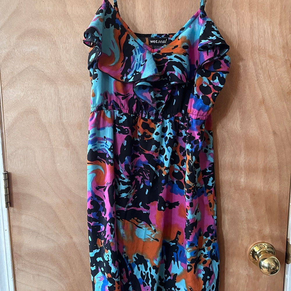 Wet Seal Colorful Abstract Dress